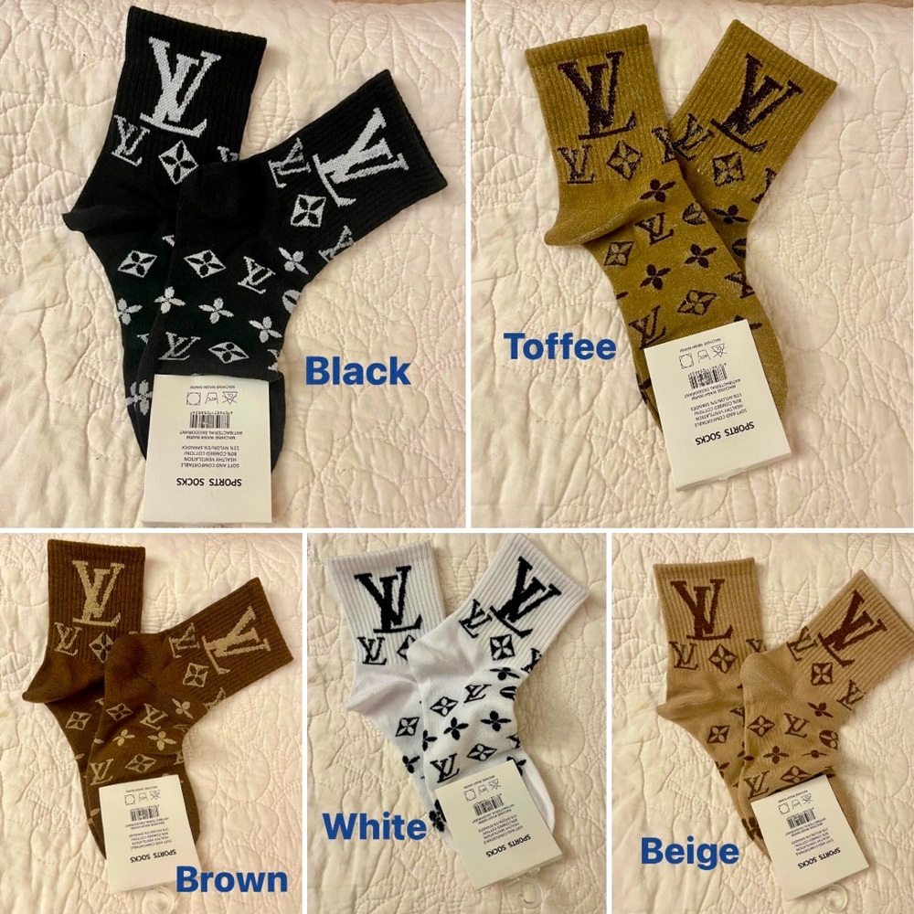 📌Luxury Monogram Socks📌 - Picture 4 of 14
